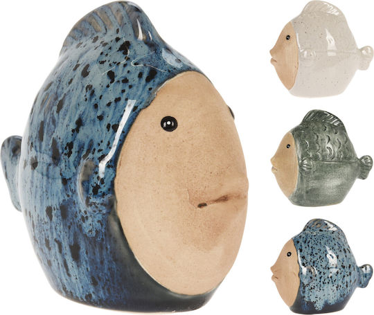 Koopman Διακοσμητικό Ψάρι από Πορσελάνη 11x6x9.5cm