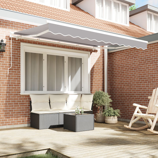vidaXL Awning fabric Gray 2.5x3m