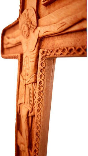 Monastic Wax Embossed Cross KS1 25x17 Cm