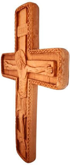 Monastic Wax Embossed Cross KS1 25x17 Cm