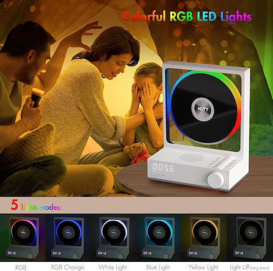 Sistem Audio Portabil Cu CD Bluetooth Alb