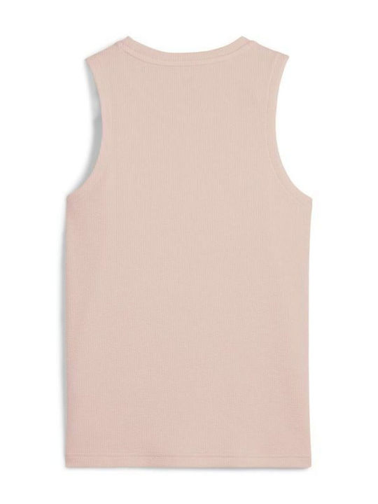 Women's Blouse Cotton Sleeveless Light Pink