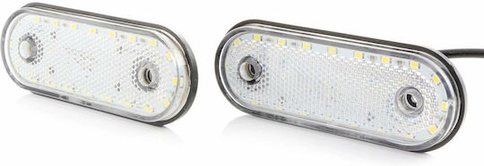 Φως Πλευρικής Σήμανσης Λεπτό Σχεδιασμό 20 Smd Led 24v Λευκό