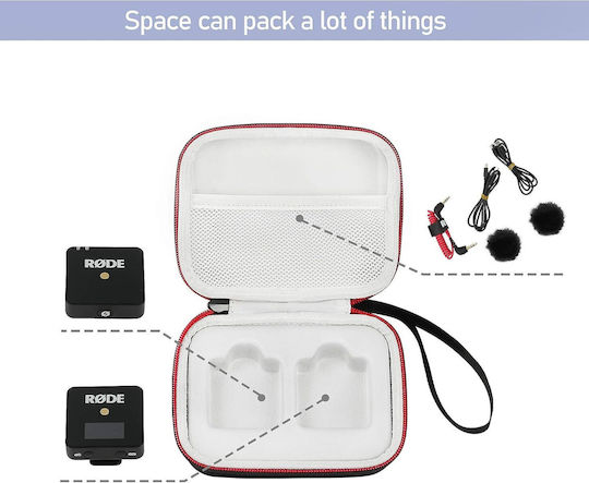 Hard Case Rode Wireless Go Rezistent la Șocuri Rezistent la Apă Accesorii Lavalier Detasabile Protecție