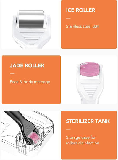 Gesicht-Roller Set aus Jade 6 Stück