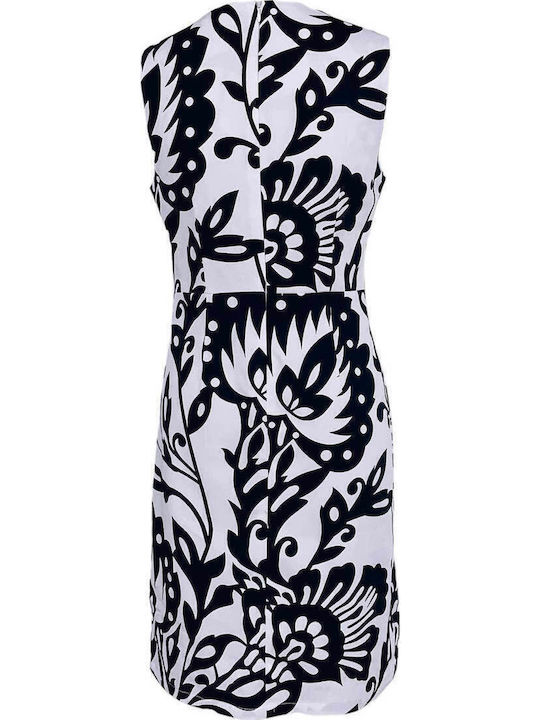 Summer Midi Dress White/Blue