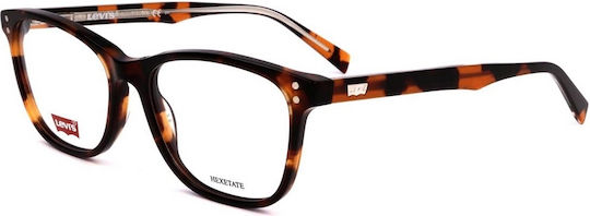 Levi's Women's Acetate Brown Tortoise Prescription Eyeglass Frame LV5015 05L