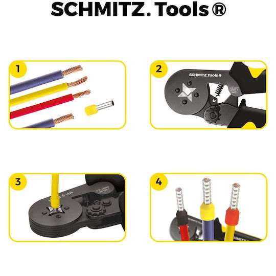 Professional Connector Pin Crimping Tool Set for 1,800 Conductor Terminal Pieces 0.5-10 mm