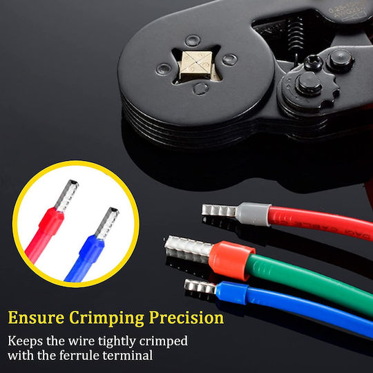 Connector Pin Crimping Set 1200 Electrician Conductor Terminals 0.25-10 Mm² Screwdriver 8 Types Terminals
