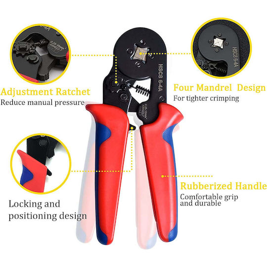 Connector Pin Crimping Set 1200 Electrician Conductor Terminals 0.25-10 Mm² Screwdriver 8 Types Terminals