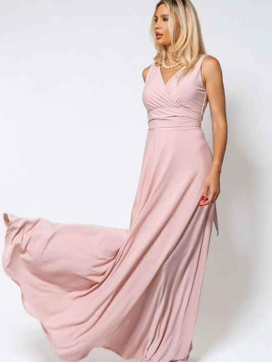 Summer Maxi Dress for Wedding Christening Nude