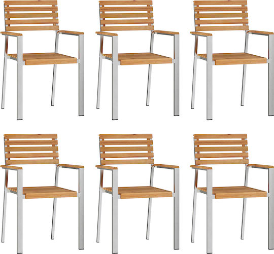 Garten- und Outdoor-Möbelsets 7 Stück Braune für Außenbereich