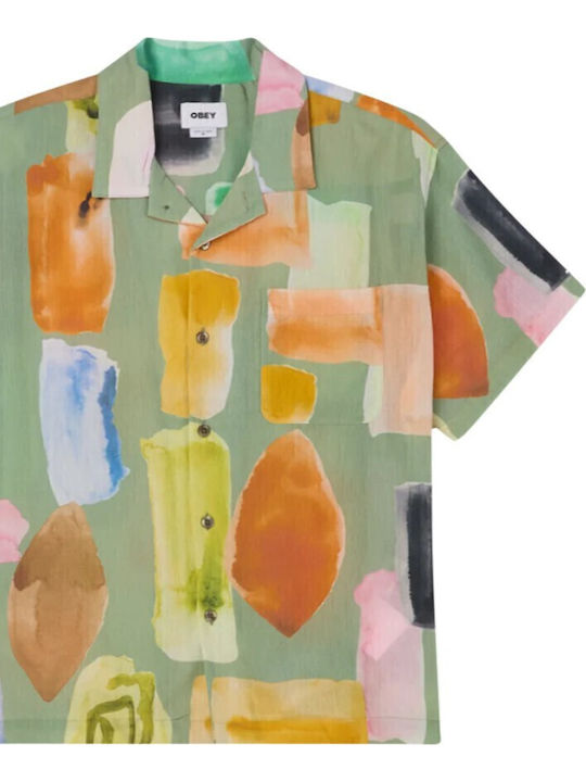 Jems Wover Short-sleeved Shirt Lily Pad Multi