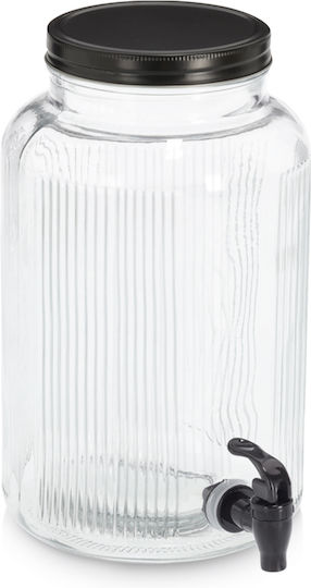 Vase General Use with Lid Glass Transparent 3900ml