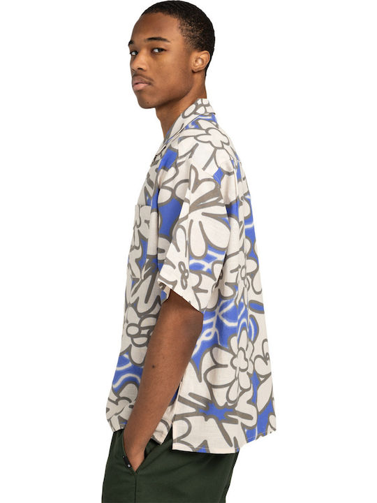 Short-sleeved Linen Shirt MULTICOLOR