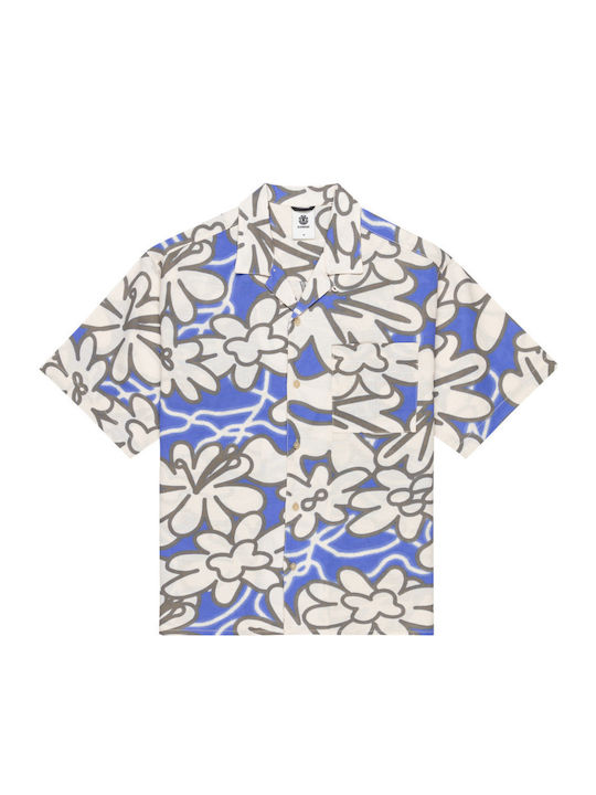 Short-sleeved Linen Shirt MULTICOLOR