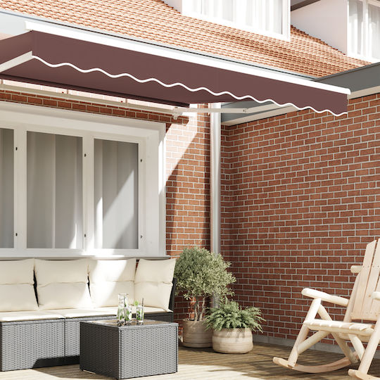 vidaXL Material pentru copertină Maro 0.2x2.3m