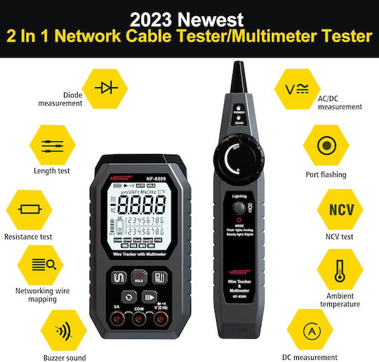 X001UEBCV9 Kabeltester Netzwerk Digital