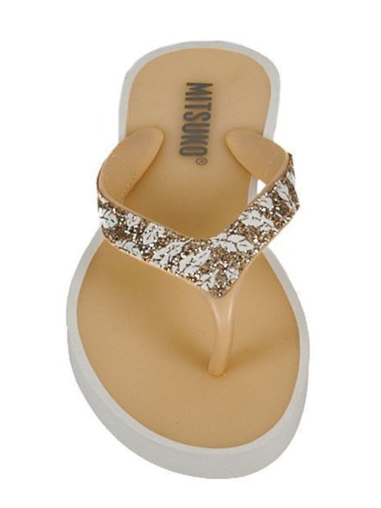 Kinder Flip Flops Beige