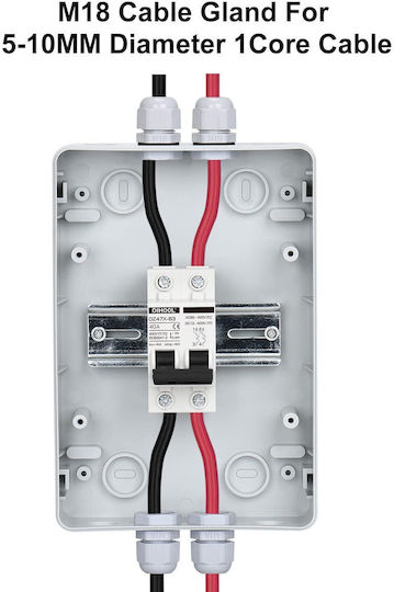 Set Panou Disjunctoare Automate 40a Dc 12v-400v Ac 90v-400v 2 Poli Comutator Automat Sistem Fotovoltaic