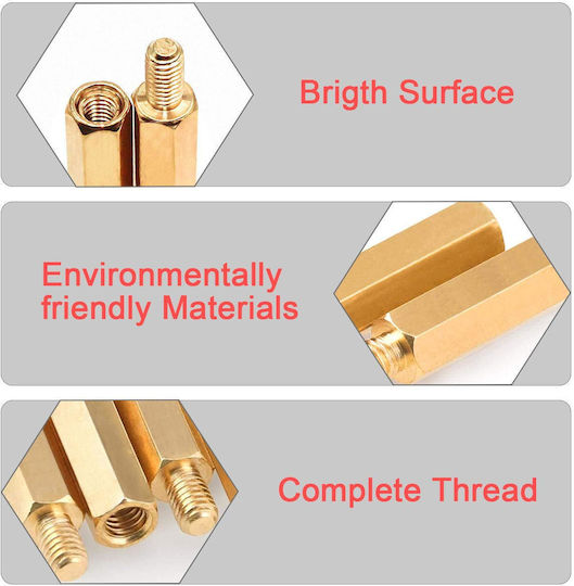 Set Spacers M3 Femela-Femela Mâna-Femela Șuruburi, Piulițe, Știfturi din Plastic și Oțel pentru Pcb 180 Bucăți