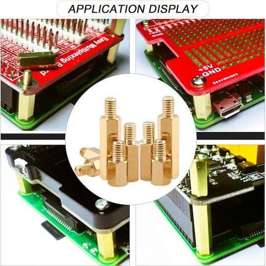 Set Spacers M3 Femela-Femela Mâna-Femela Șuruburi, Piulițe, Știfturi din Plastic și Oțel pentru Pcb 180 Bucăți