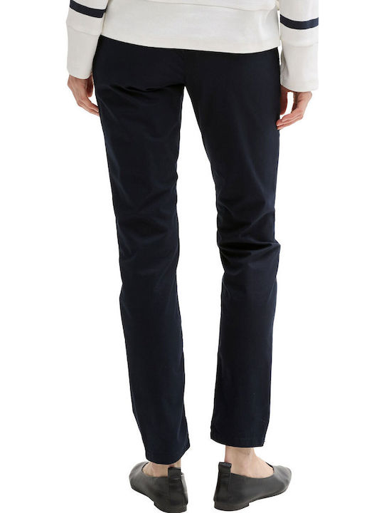 Women's Chino Trousers Cotton Sky Captain Blue