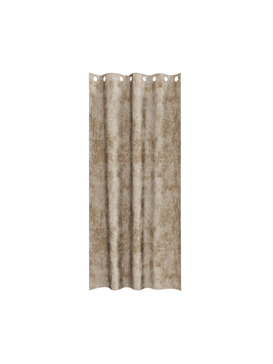 vidaXL Set Window Curtains With Beige Grommets 140x245cm