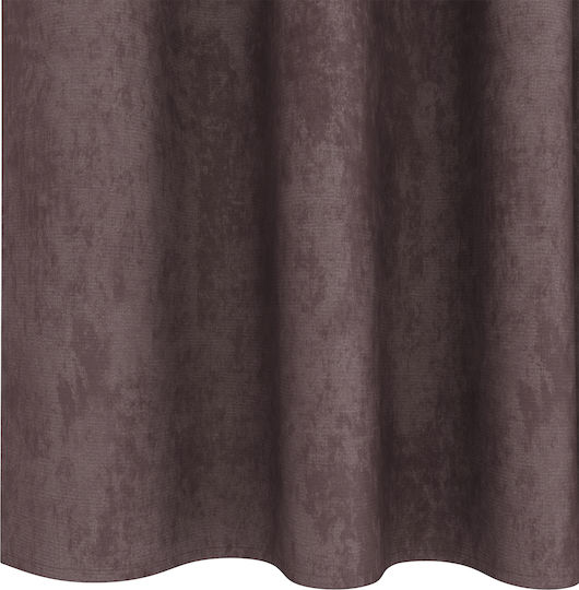 vidaXL Комплект Пердета И Завеси С Копчета Кафяви 140x225см