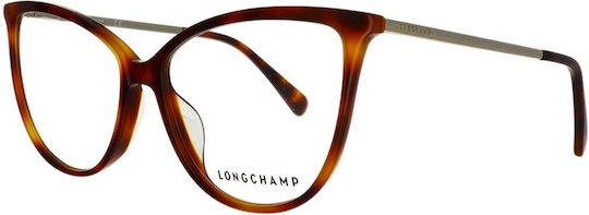 Longchamp Γυναικείος Σκελετός Γυαλιών Πεταλούδα Καφέ LO818 099