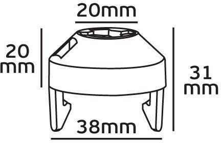 VK Lighting Ντουί Ρεύματος με Υποδοχή G24D-1 23116-026078