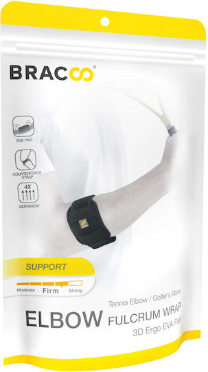 Bracoo Ep43 Elbow Brace for Epicondylitis Tennis Golf Elbow 3D Ergo EVA Pad