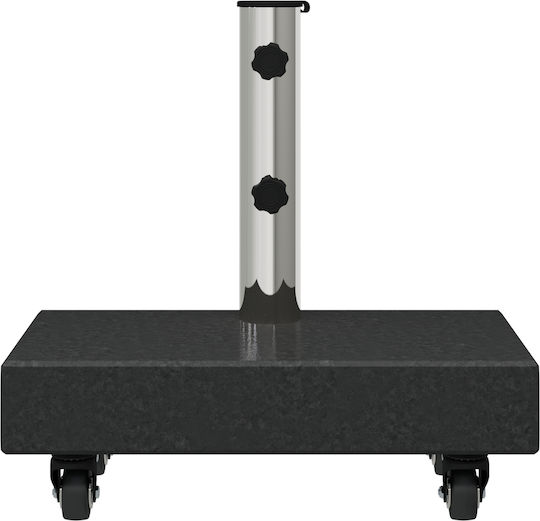 vidaXL Klappbar Schirmständer aus Beton Black 38x38cm