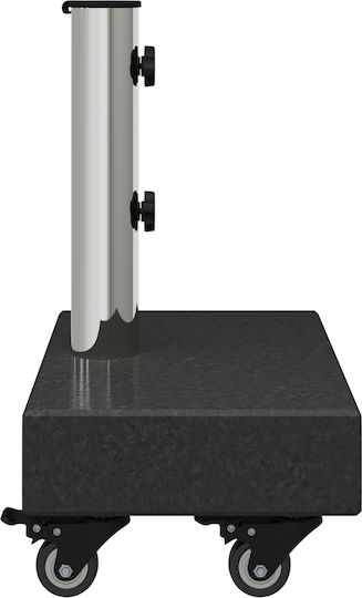 vidaXL Klappbar Schirmständer aus Beton Black 38x38cm