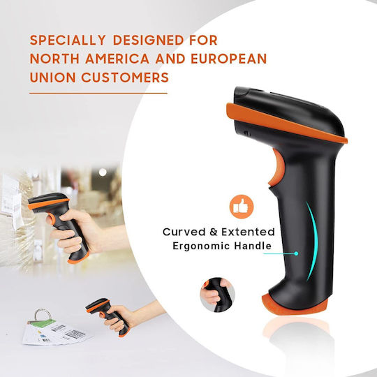 Tera Wireless Barcode Scanner Wireless 2.4 Ghz Wired Usb 2.0 Portable 100 M Range 1d 2d Qr