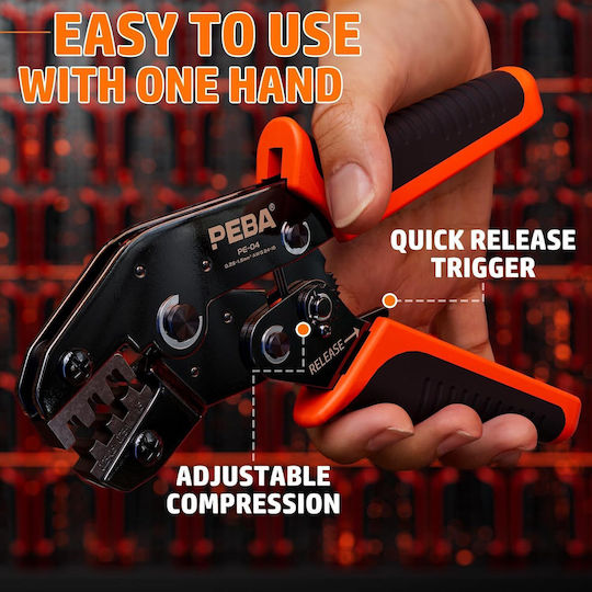 Crimping Pliers for Cross-Section Range 0.25 - 2.5mm²