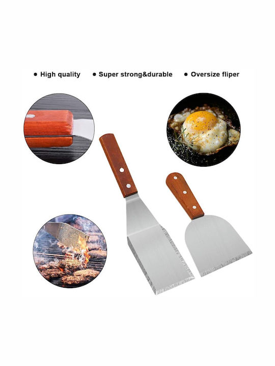 Grillwerkzeug-Set Kit 9 Professionelle Edelstahl-Spatel Kochen