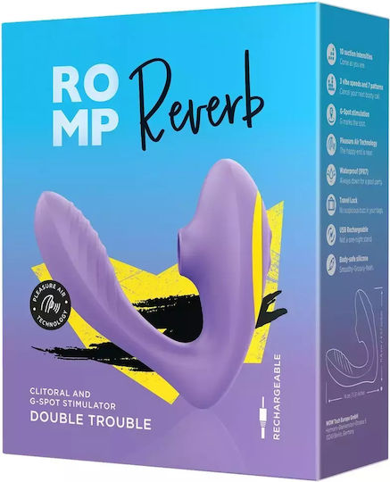 Romp Κλειτοριδικός Δονητής 14cm Μωβ