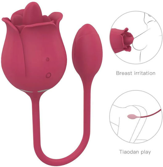 La Lolita Amsterdam Blossom Double Vibrator Red