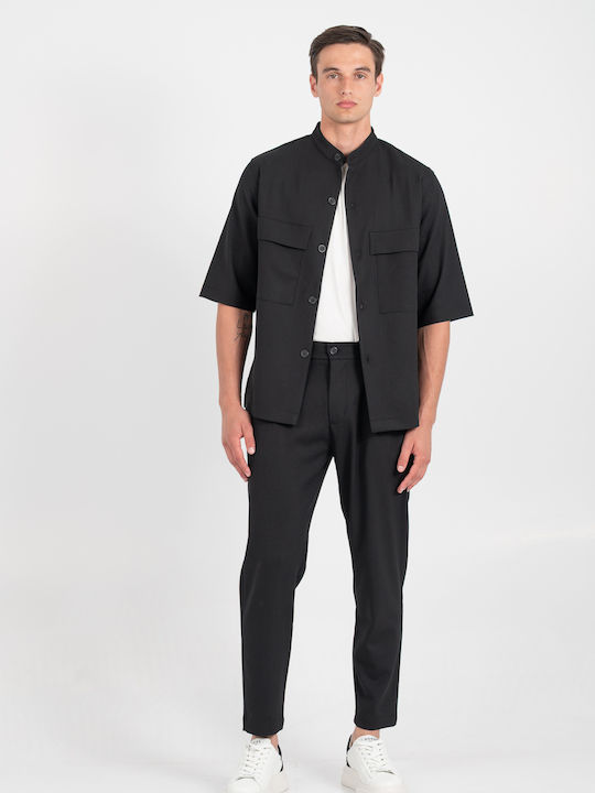Hose Elastisch in Lockere Passform Black