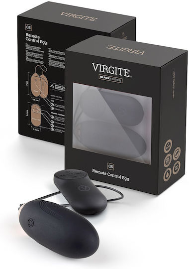 Virgite Mini Δονητής Egg 7.4cm Μαύρος
