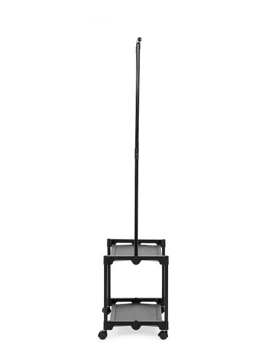 Bizzotto Κρεμάστρα Δαπέδου από Μέταλλο Μαύρη 86x35x156cm