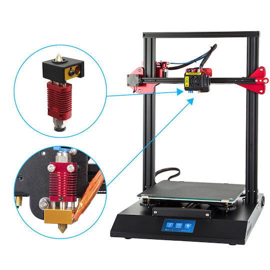 Kit Duză pentru Imprimante 3D 16 Bucăți 2 Extrudere Hotend-uri Duză Mk8 Duză V6 Duză Pc4-01 Conectori 2 Capace de Silicon Cr-10 Cr10s Ender 2 Ender 3 Ender 5
