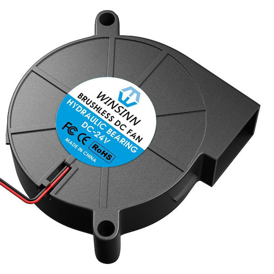 Set 4 Ventilatoare 24V Pentru Imprimante 3D Rulment Hidraulic Fără Perii 50 X 15 Mm Turbo Răcire Conector 2 pini Winsinn 5015