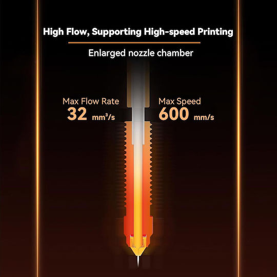 Kit Cap de Tiparire pentru Imprimante 3D Creality K1/k1 Max/k1c Elemente de Încălzire Ceramice Suportă Până la 300°C Viteză Mare de Tipărire Până la 600 Mm/s Multifuncțional