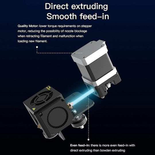 Kit Duză Direct Extruder 1.75 Mm Creality 42-40 Motor Pas ă Cap de Tipărire Cabluri de Conectare Ender 3 Ender 3 Pro Ender 3 V2