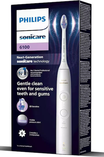 Philips Ηλεκτρική Οδοντόβουρτσα με Χρονομετρητή HX7400/01 Λευκή