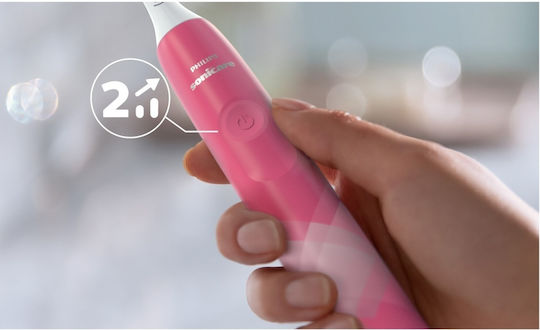 Philips Ηλεκτρική Οδοντόβουρτσα με Αισθητήρα Πίεσης HX3689/41 Ροζ