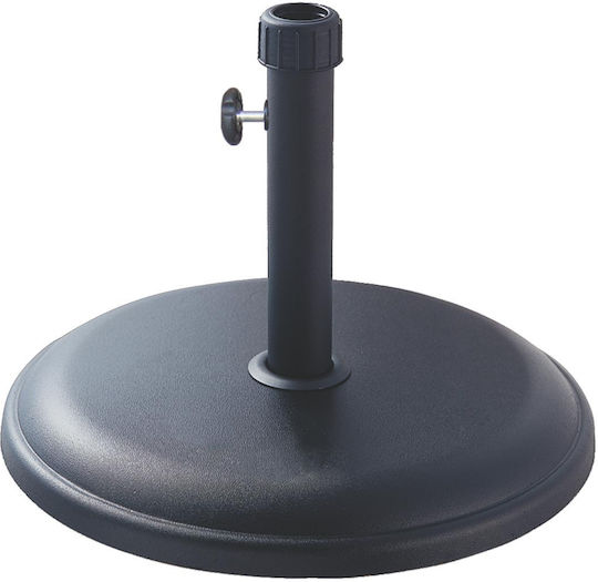 Stand de umbrelă din Ciment în Culoare Negru 30x30cm