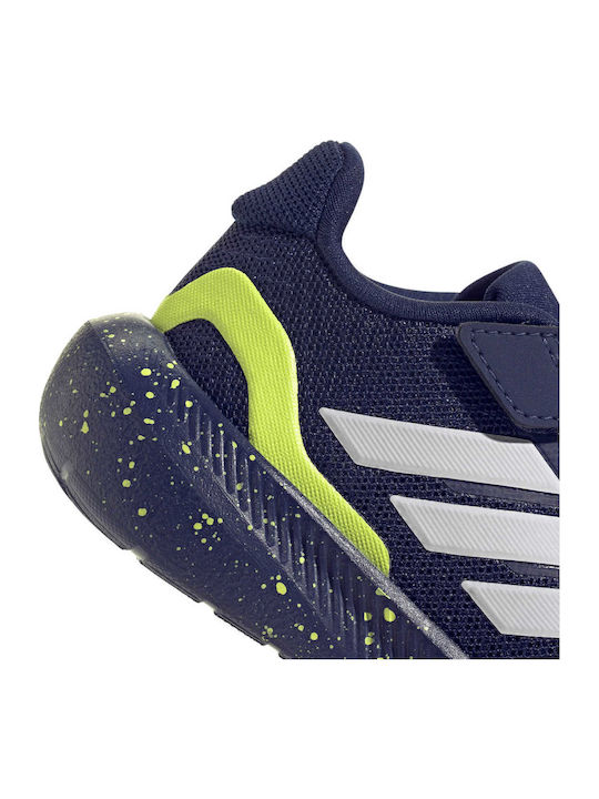 Runfalcon 5 Kids Sports Shoes Running with Hoop & Loop Closure Navy Blue